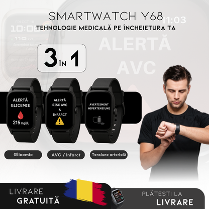 Smartwatch + AirPods PRO CADOU 🎧 | Ofertă Premium 3 în 1 – Brățară neagră + albă GRATUITĂ!